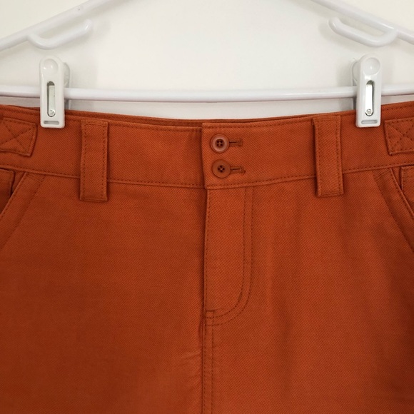 GAP mini skirt in orangey/rust - size 4 - Picture 2 of 7